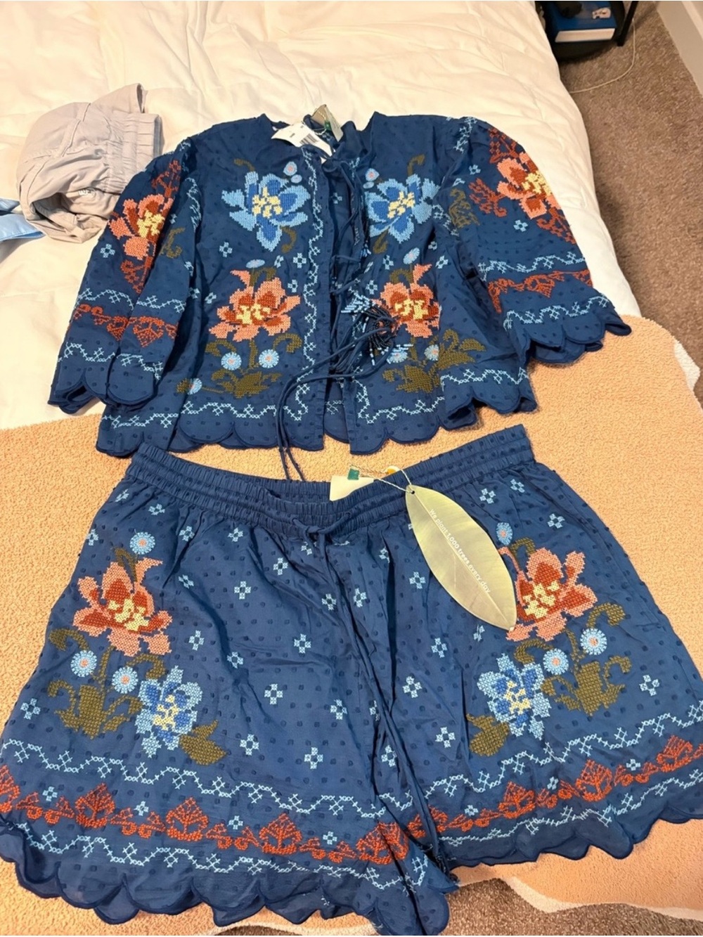 NWT Farm Rio Floral Two-Piece Set - Picture 6 of 6